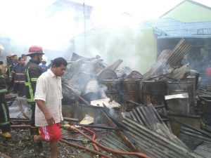 Gudang Penyimpanan Dangangan Kedai Hangus Terbakar