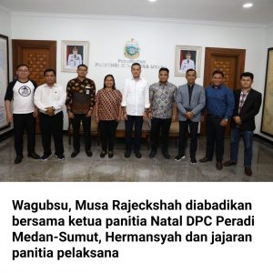 Pemprovsu Sambut Positif Natal DPC PERADI Medan-Sumut