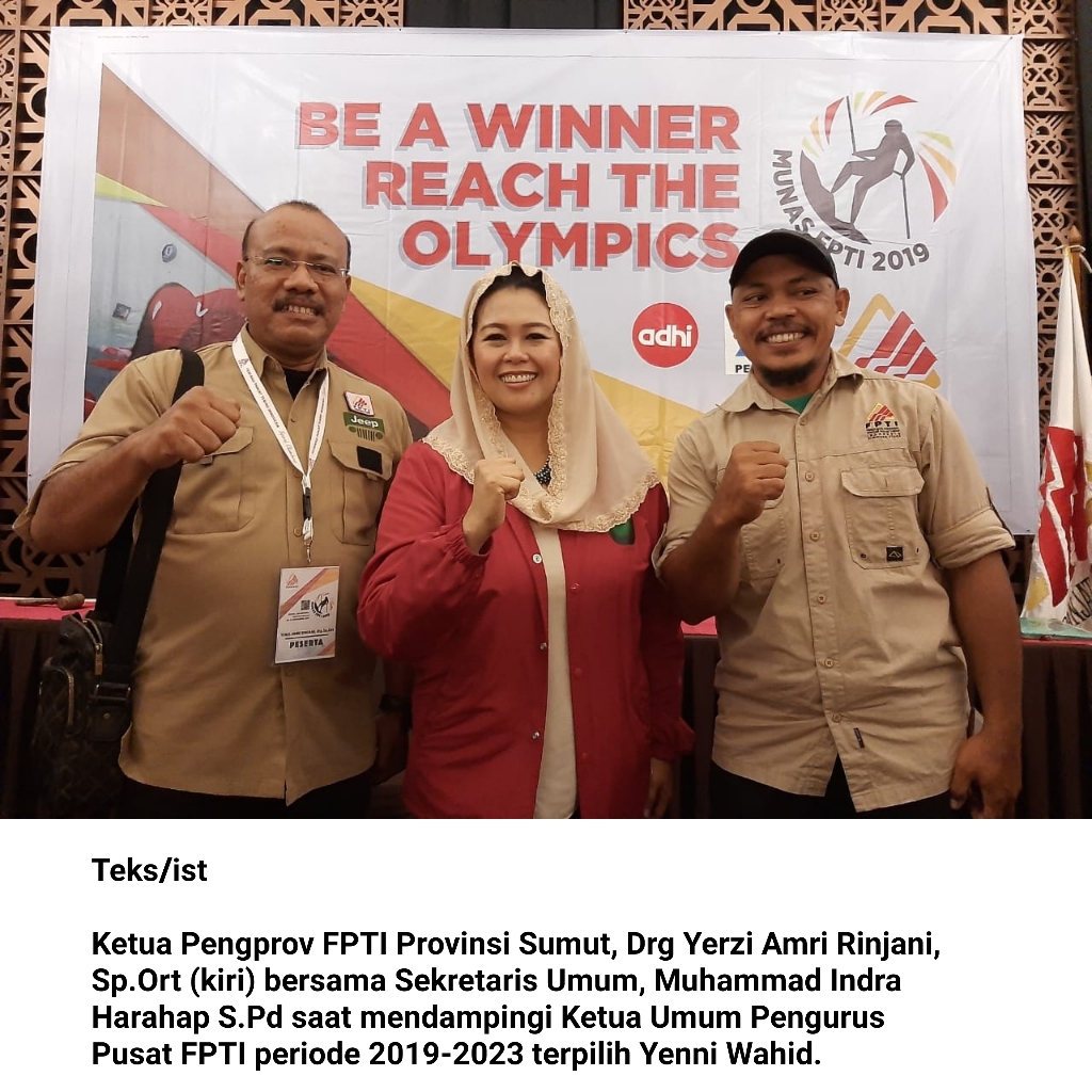 Ditunjuk Sebagai Ketua Umum Pengprov FPTI