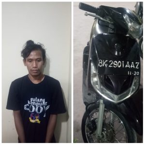 Curi Sepeda Motor di Parkiran Mesjid, Safrizal Dijemput Kepling di Rumahnya