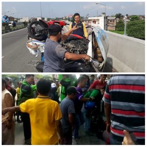 Terjun Bebas dari Fly Over Simpang Pos Medan, Anggota Polri Poldasu Patah-patah