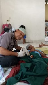 Kasium Polsek Pagar Merbau, Bantu Bocah 10 Tahun Sunatan Rasul Gratis