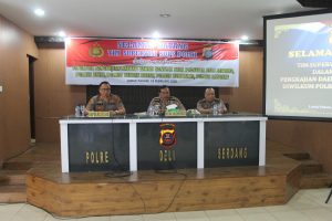 Tim Supervisi SOPS Mabes Polri Kunjungi Polresta Deli Serdang
