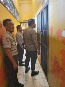 Waka Polresta Deli Serdang Cek Ruang Tahanan