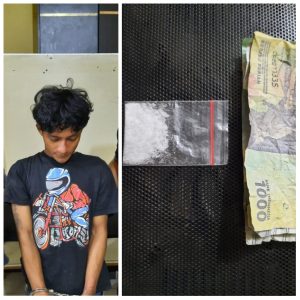 Tunggu Pembeli di Gang Rumahnya, Penjual Sabhu Dijemput Polisi