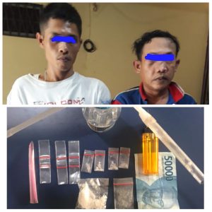 Lagi Nyabu di Gubuk Desa Bangun Rejo, Dua Pecandu Disergap Polisi