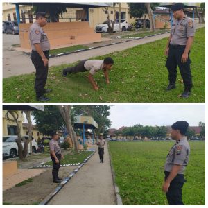 Personil yang Tidak Disiplin Dalam Tugas Dihukum Lari, Sit Up, dan Push Up