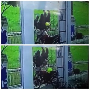 3 Maling Helm di Kantor DPRD Deli Serdang Terekam CCTV