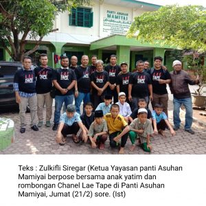 Wartawan Olah Raga Berbagi ke Panti Asuhan Mamiyai