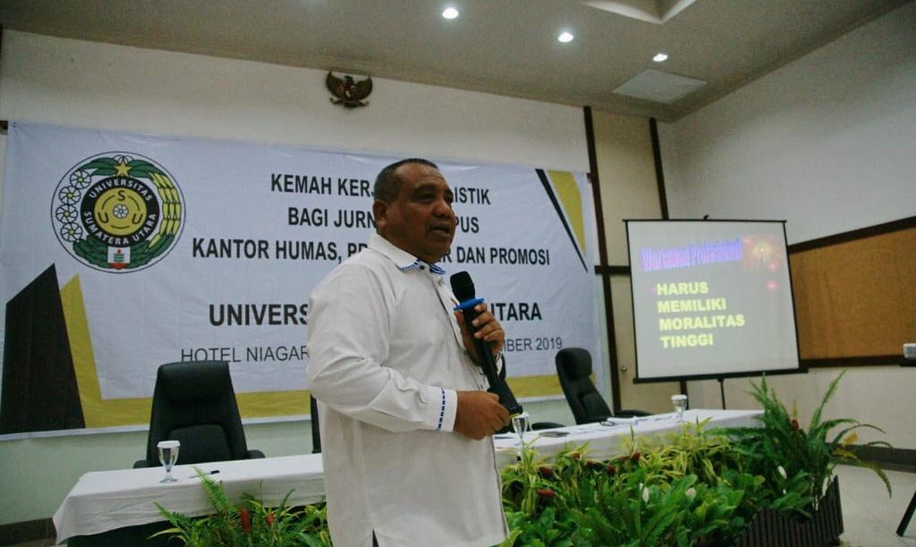 Ketua PWI Sumut; Wartawan Bukan Menebar Rasa Ketakutan dan Menganggu Kamtibmas