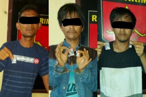 Tekab Polsek Tanjung Morawa Bekuk Tiga Pemakai Sabu