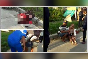 Honda Brio Terguling dan Timpa Pengendara Motor Hingga Tewas