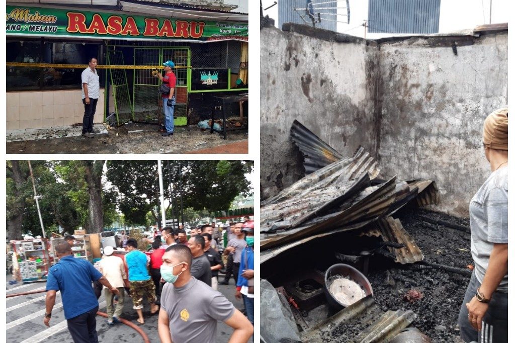 3 Bangunan Permanen dan Sebuah Makam di Kedai Grosir Terbakar