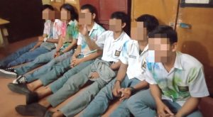 Geber Kereta & Pukuli Warga Sugiharjo, 10 Pelajar SMK Diamankan di Polsek Batang Kuis Polresta Deli Serdang