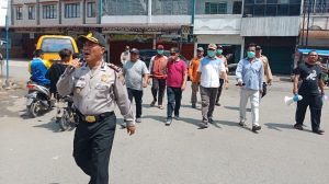 Kapolsek Tj Morawa Polresta Deli Serdang Bersama Muspika Himbau Warga Antisipasi Corona