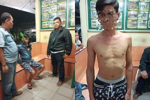 Keluyuran Bawa Parang Sepanjang 1 Meter, Pria Berjaket Jeans Digelandang ke Polsek Batang Kuis