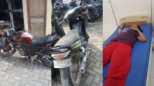 TKP Batang Kuis: Hendak Belok Kanan, TVS Neo Ditabrak CBR. 3 Korban Luka Masuk RS