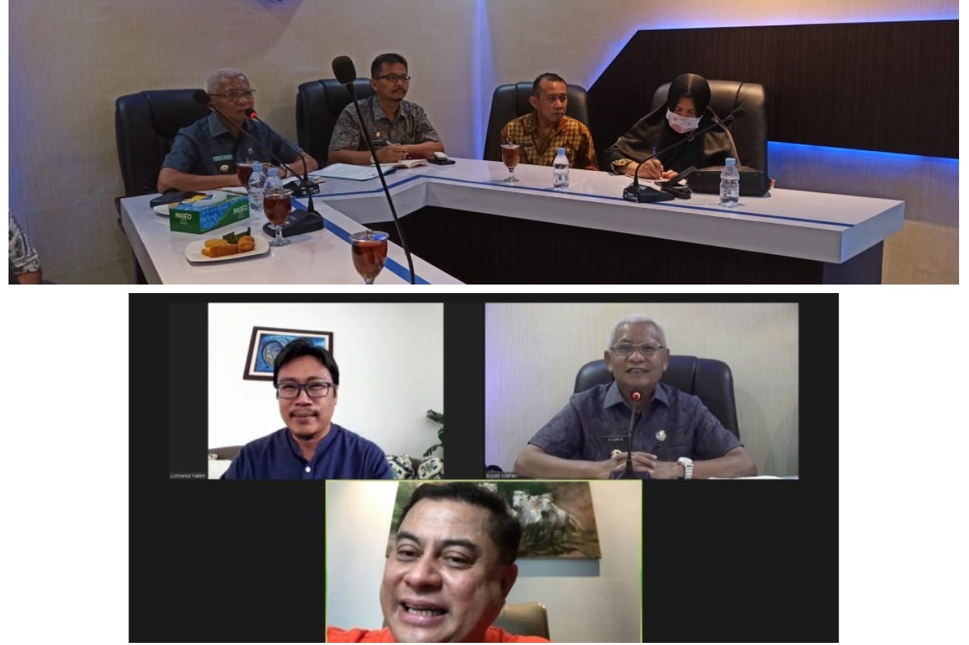 Dalam Rangka Pemulangan TKI, Bupati Asahan VidCon Dengan Indonesian Diaspora Network Chapter Malaysia