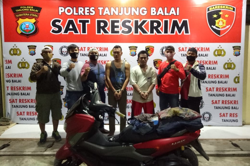 Curi Yamaha NMAX, Dua Pelaku Dibekuk Tekab Polres Tanjung Balai
