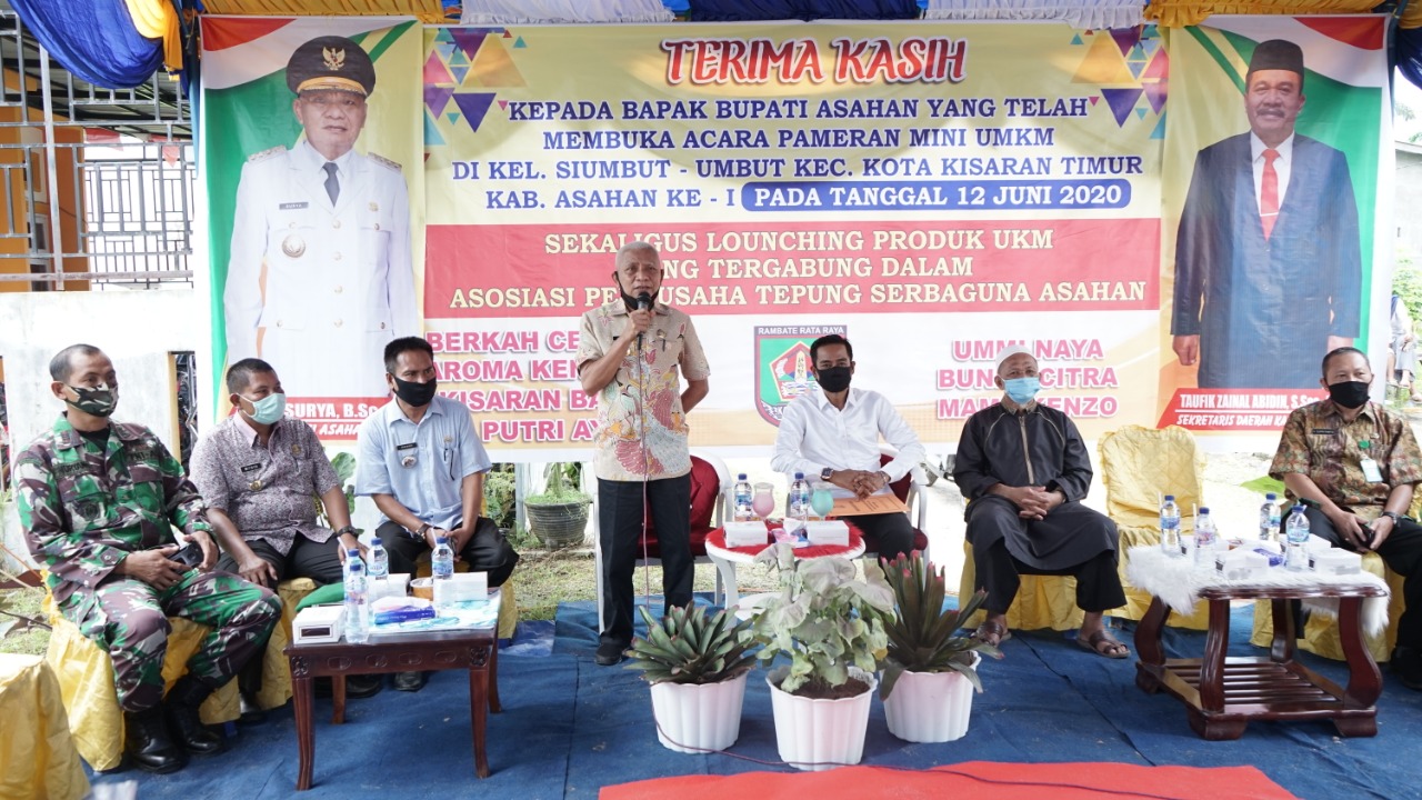 Bupati Asahan Resmikan Pameran Mini UMKM Rumah Pembuatan Tepung 