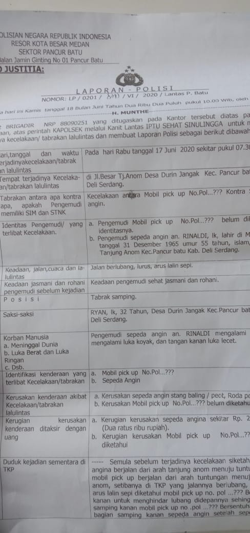 Pemulung Korban Tabrak Lari Itu Akhirnya Menghadap Penciptanya