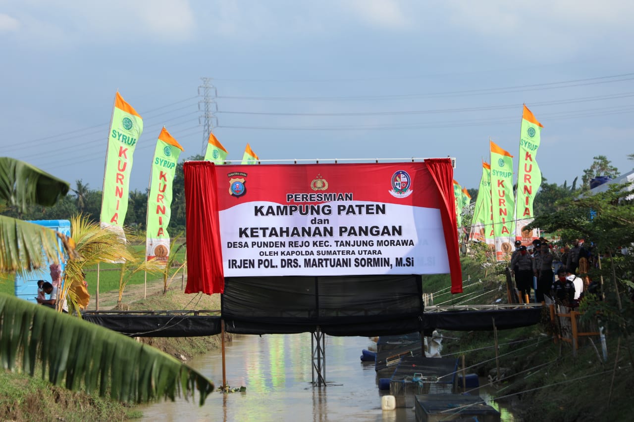Kapolda Sumut Resmikan Kampung Paten di Desa Punden Rejo
