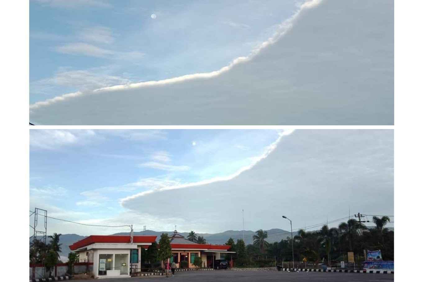 Fenomena Awan Berbentuk Ombak Laut Hebohkan Warga Kabupaten Madina