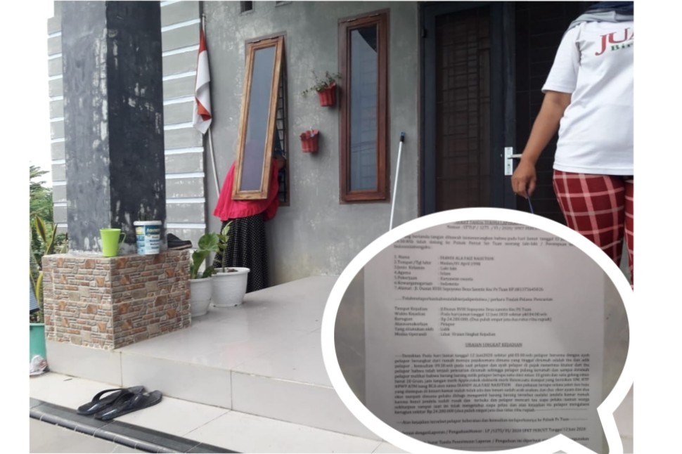 Kawanan Maling Bobol Rumah Warga di Desa Saentis, Kerugian Puluhan Juta