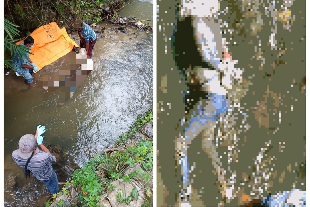 Mayat Diduga Korban Pembunuhan Ngambang di Sungai Buangan Deli Serdang