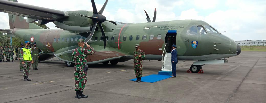 Danlanud Soewondo Sambut Kuker, Pangkoopsau I  Marsda TNI Tribowo Budi Santoso