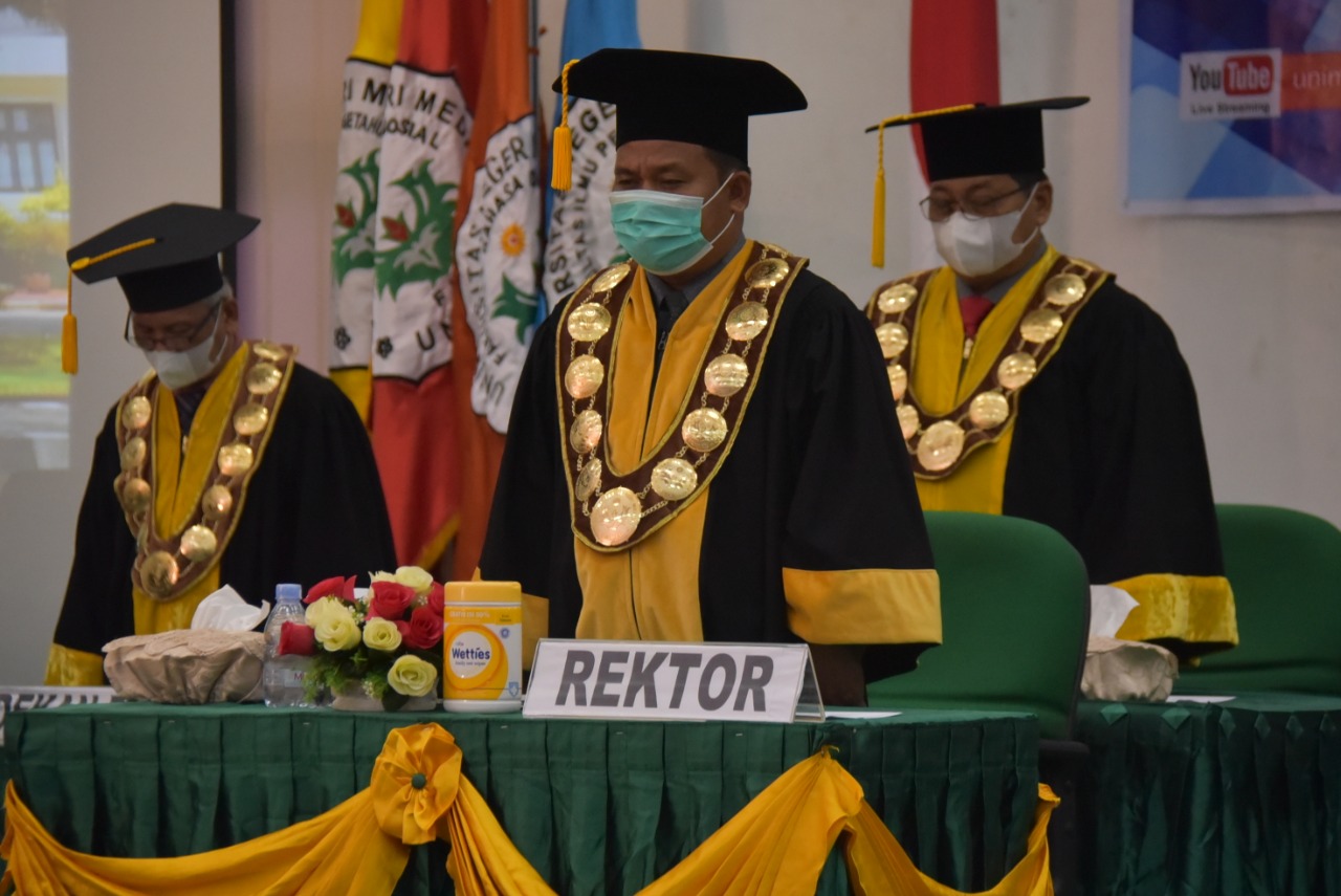Perdana, Unimed Gelar Wisuda Daring