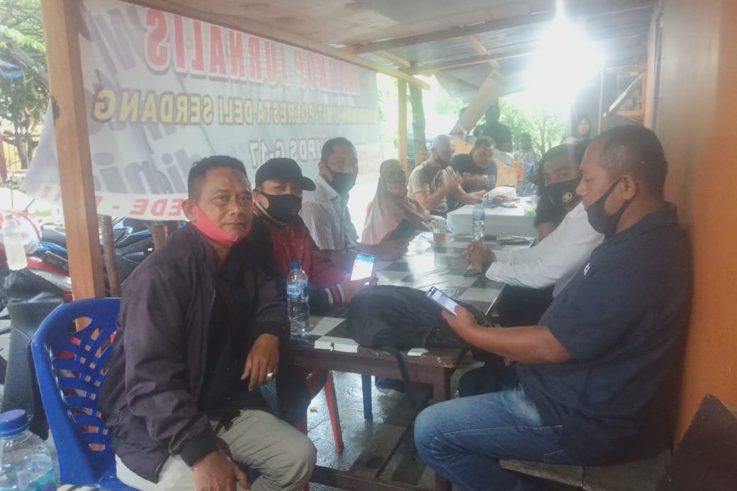 Kasat Reskrim Polresta Deli Serdang Sambangi WUPDS G-17 di Warkop Jurnalis