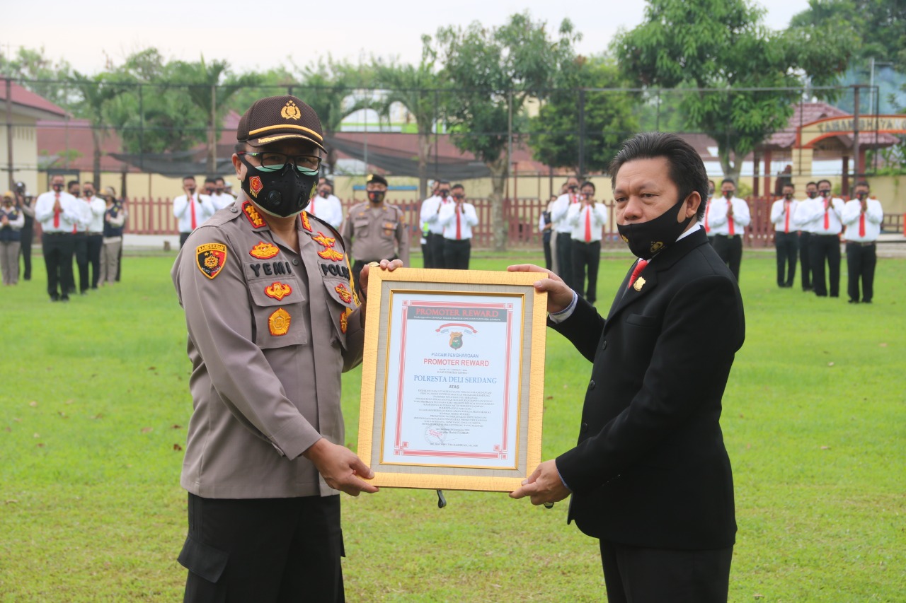 Luar Biasa!!! Polresta Deli Serdang Polres pertama di Jajaran Polda Sumut Menerima Promoter Reward
