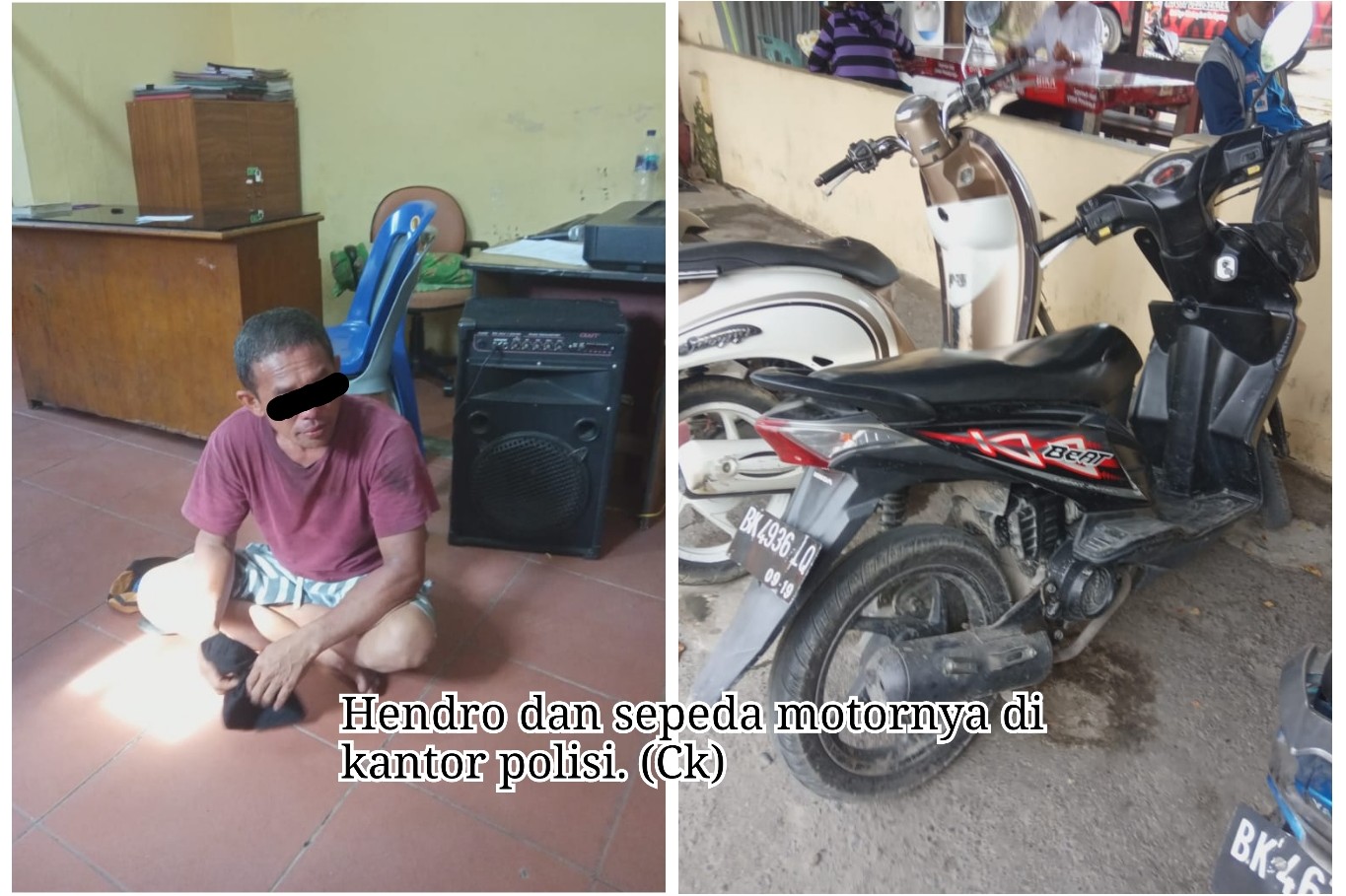 Curi Motor di Teras Rumah Orang, Hendro Dikejar-kejar Warga Sekampung, Temannya Berhasil Lolos