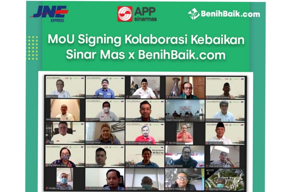 Yayasan Muslim Sinar Mas, BenihBaik.com, dan JNE Ajak Masyarakat Donasikan Al Quran