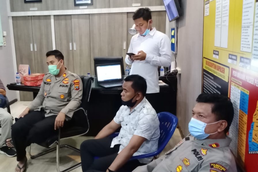 Kapolsek Percut Titip Diri dan Anggota Kepada Insan Media