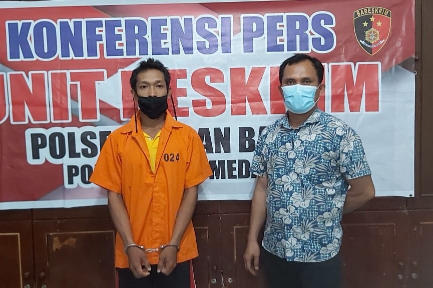 Beli Sepaket Sabu, Warga Tembung Ditangkap Tekab Medan Baru