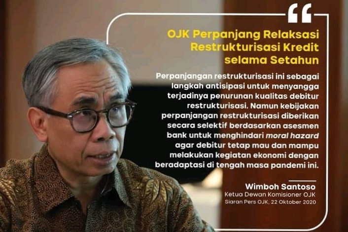 Menyangga Penurunan Debitur, OJK Perpanjang Relaksasi Restrukturisasi Kredit Selama Setahun