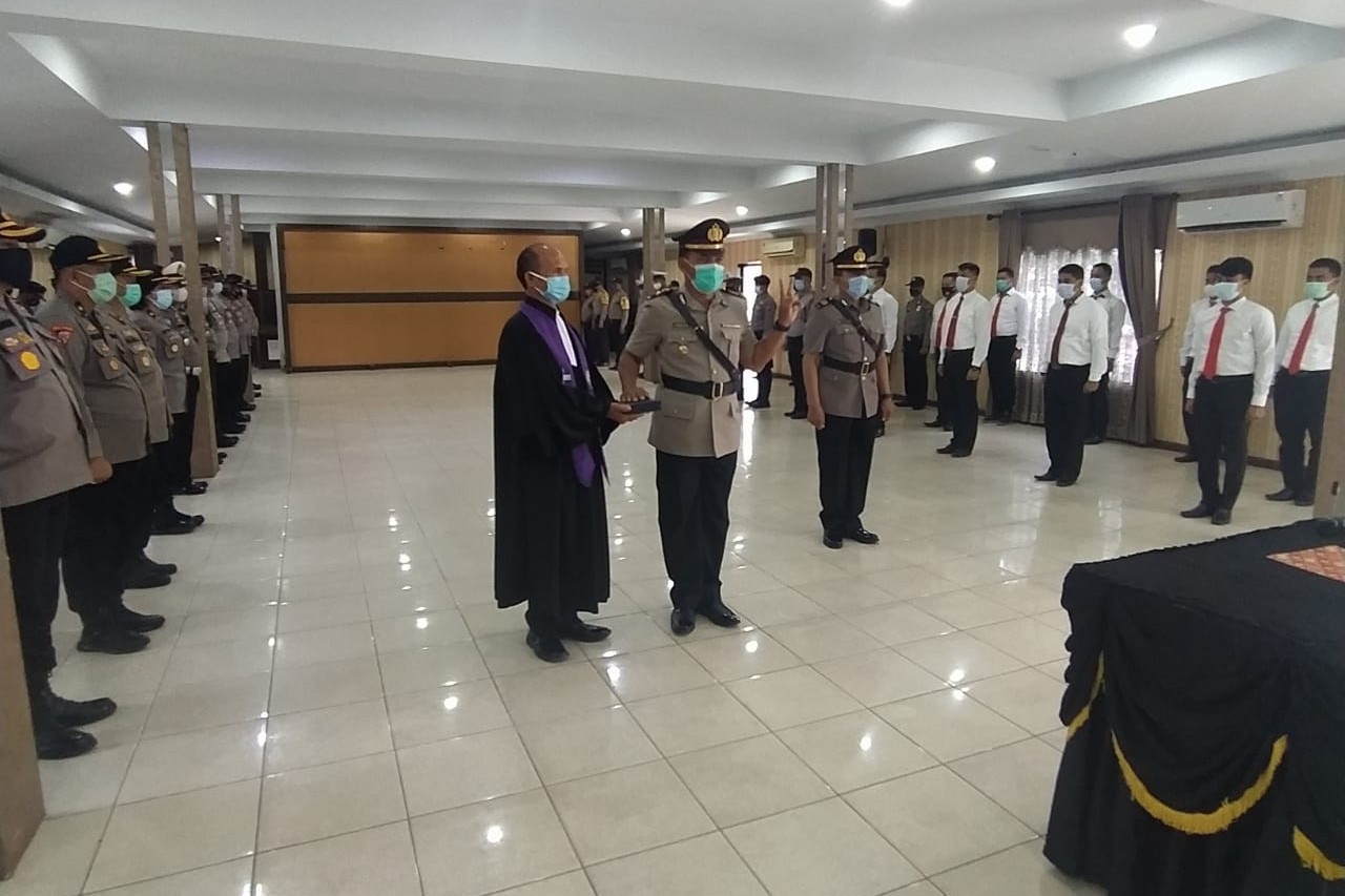 Kapolresta Deli Serdang Sertijab Kapolsek Beringin