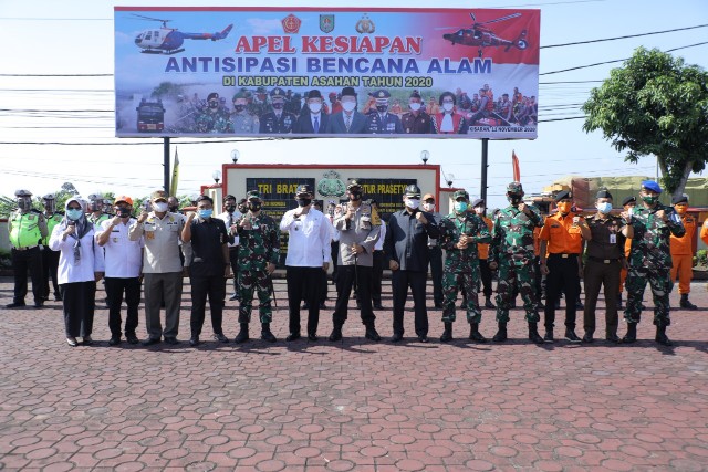 Pemkab Asahan Bersama TNI-Polri Gelar Apel Kesiapan Antisipasi Bencana Alam