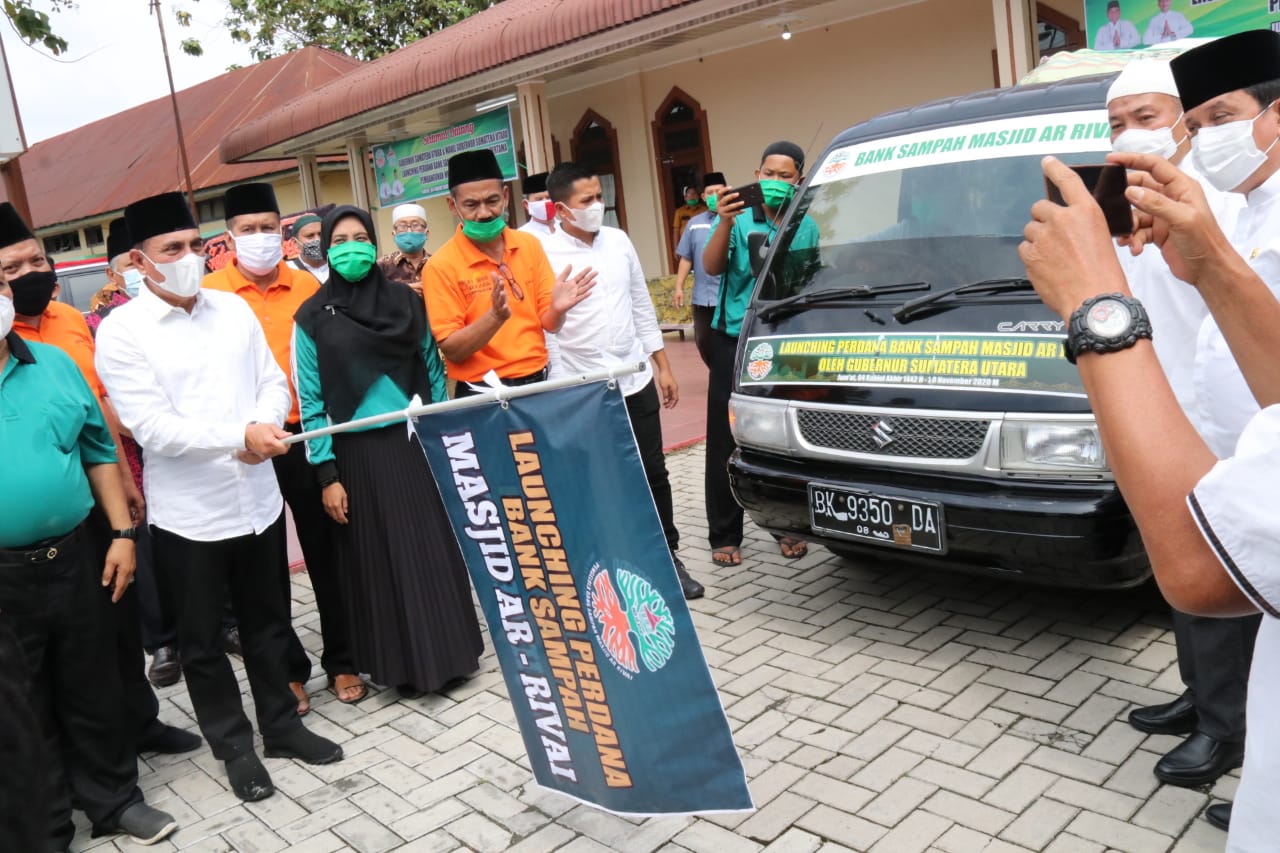 Bank Sampah Pertama di Masjid Ar-Rivai Diharapkan Mendukung Pemko Medan Atasi Sampah