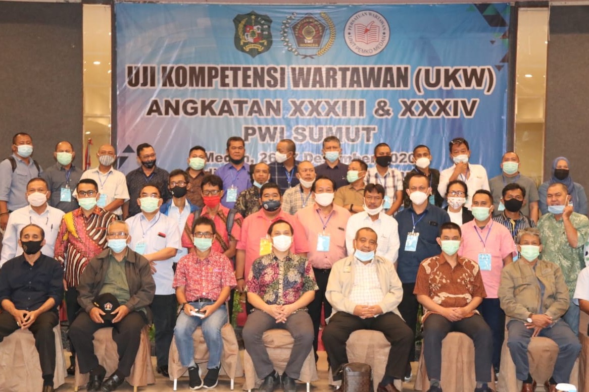 Dari 60 Peserta, 43 Wartawan Unit Pemko Medan Lulus UKW