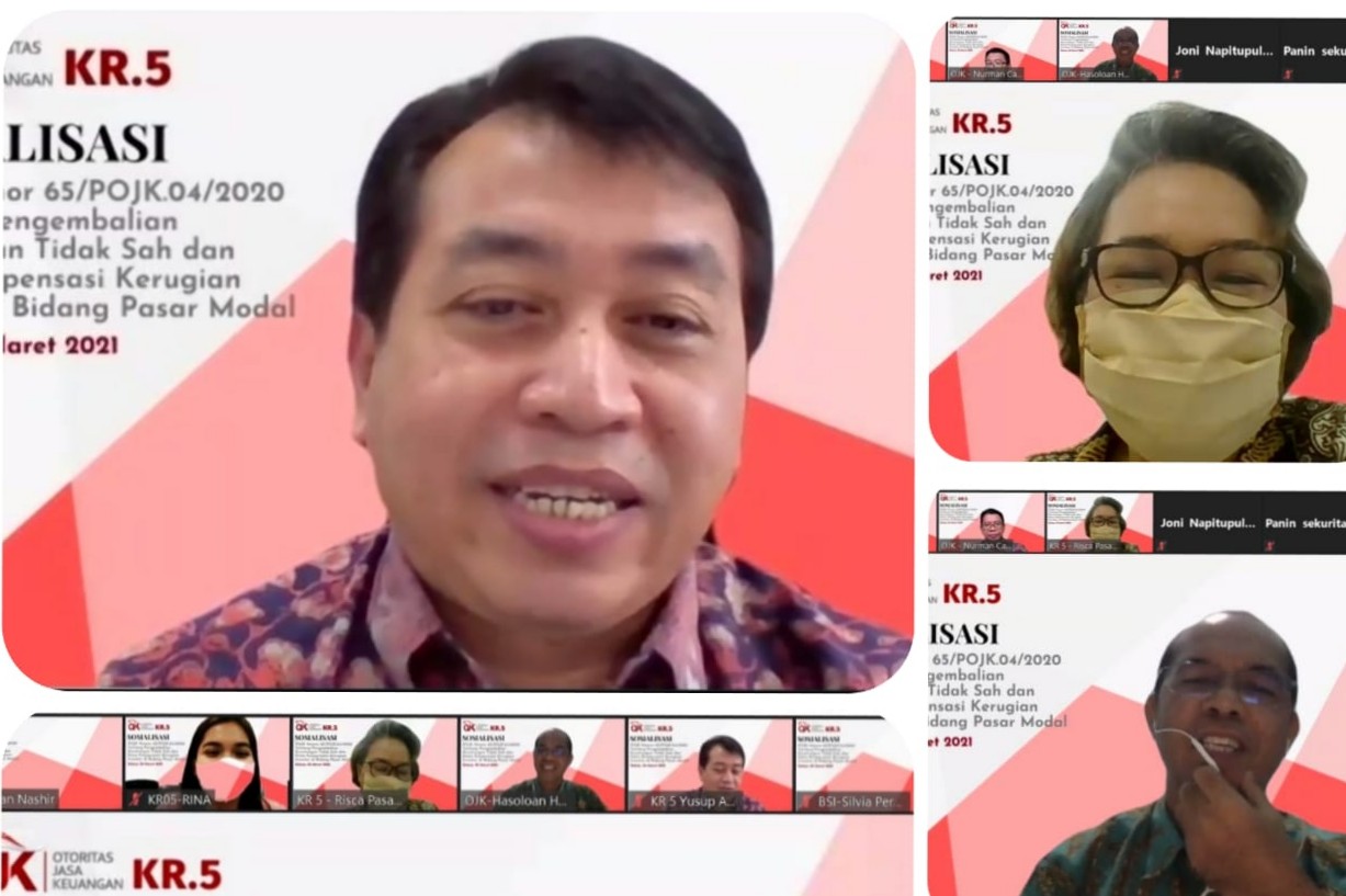 OJK Jaga Investor dari Kerugian Dana Kompensasi dan Pengembalian Keuntungan Tidak Sah