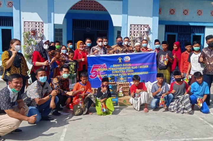 Hari Bhakti Pemasyarakatan Ke 57, Lapas Klas I Medan Gelar Bakti Sosial