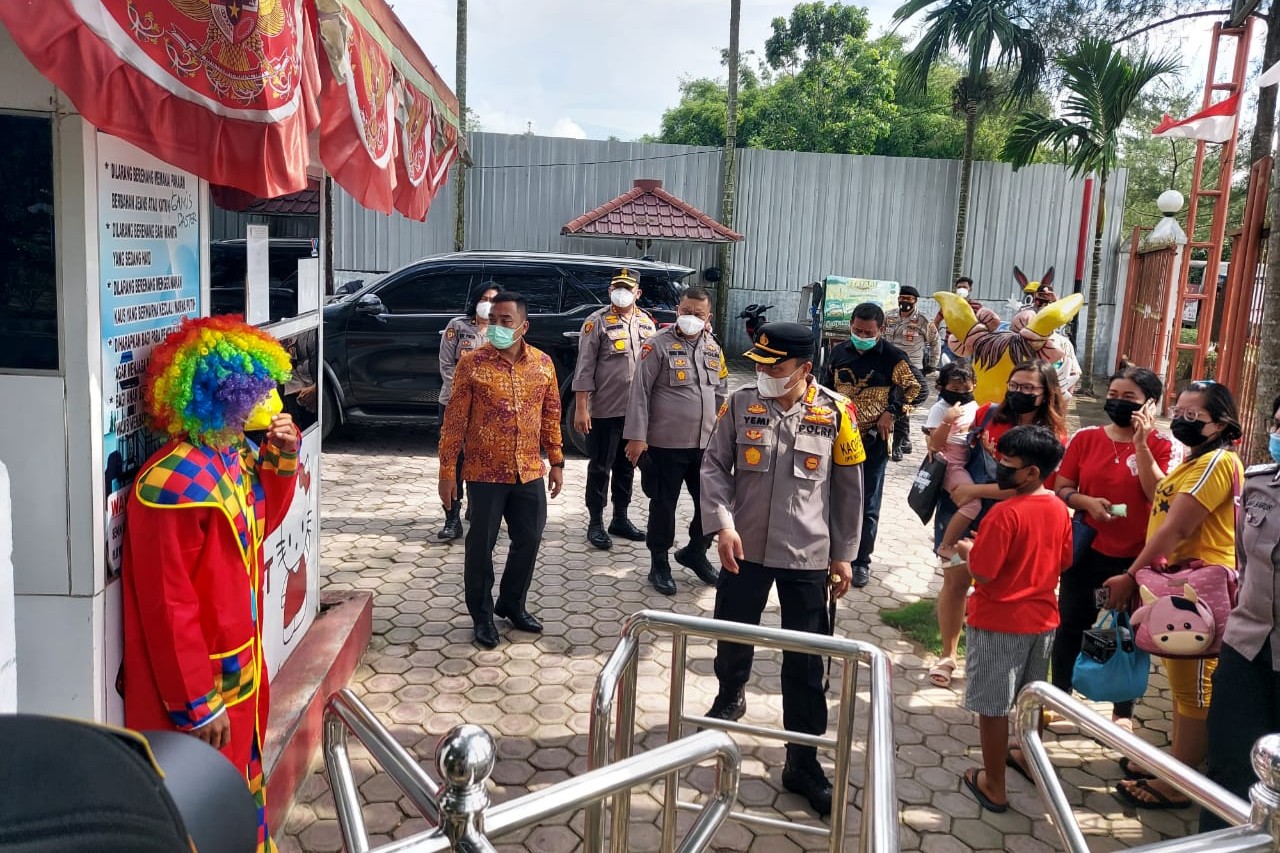 Kapolresta Deli Serdang Tinjau Lokasi Wisata di Hari Idul fitri