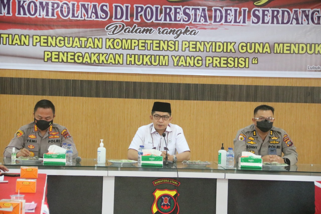 Kapolresta Deli Serdang Terima Kunjungan Tim Kompolnas RI