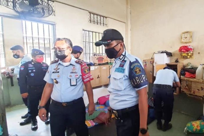 Deteksi Dini Gangguan Kamtib Pasca Idul Fitri, Lapas Pemuda Langkat Razia Blok Hunian