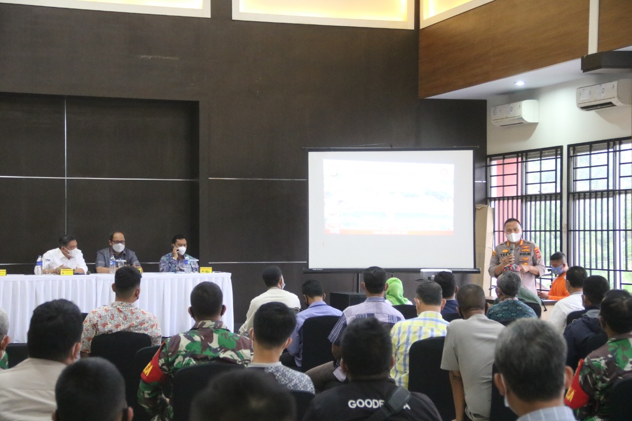 Kapolresta Deli Serdang Himbau Kades dan Pelaku Usaha Soal Penerapan PPKM