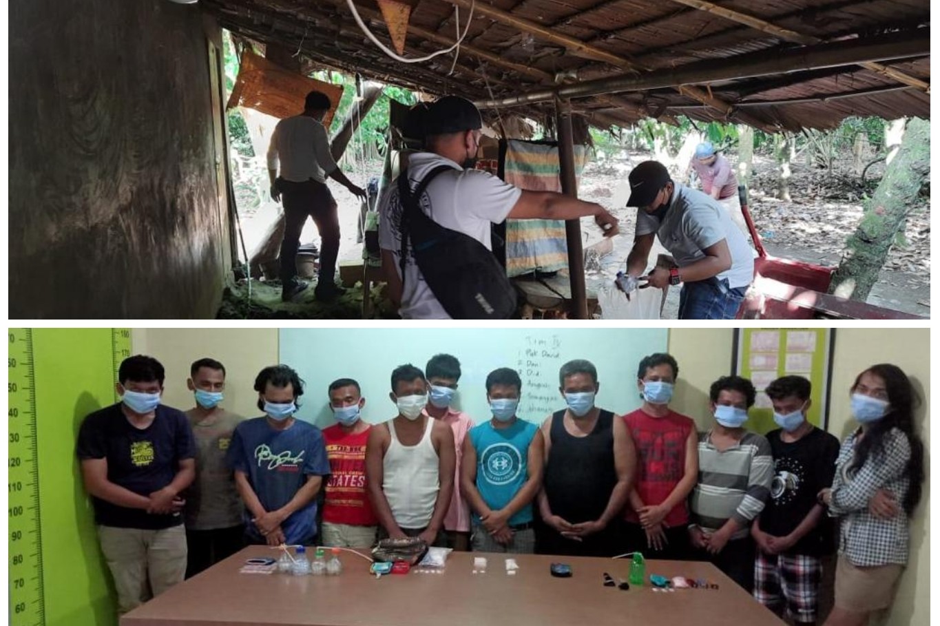 Polisi Gerebek Kampung Narkoba Colombia, 12 Orang Terciduk Bersama Barang Bukti Sabu