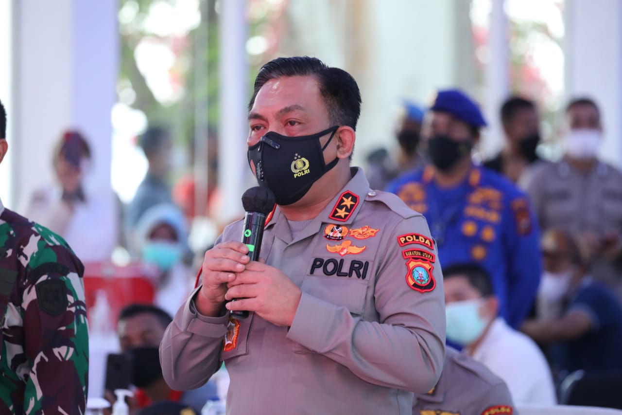 Kapolda Sumut dan Pangdam I/BB Lapor ke Presiden Soal Serbuan Vaksinasi